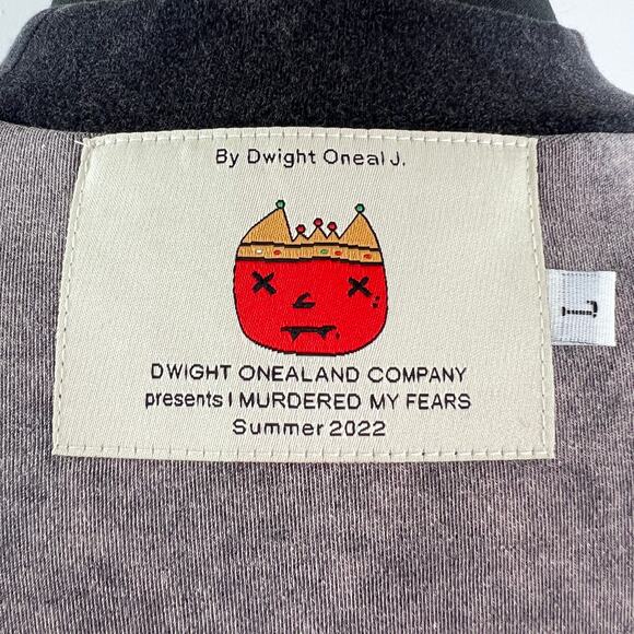 By Dwight O'neal J. Gray Tupac Reverse Red Crop Top Crew Neck Tee Size Large L - Picture 8 of 11